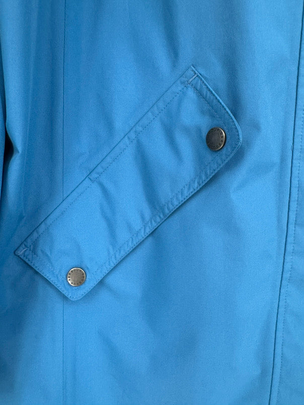 BARBOUR Size 12 Blue Rain Jacket