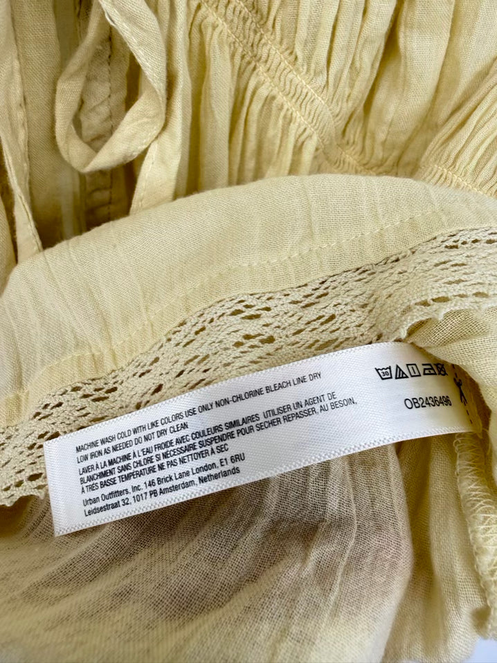 FREE-EST Wmn's Size XS Pale Yellow 2 Piece Set NWT