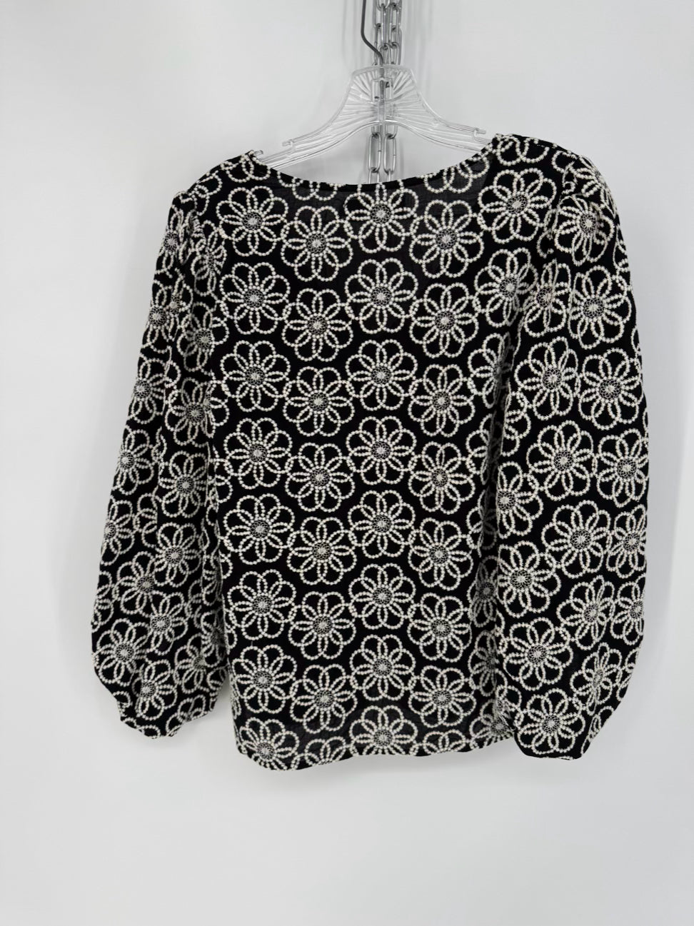 TRAFFIC PEOPLE Size S/M Black Embroidered 2-Piece Set NWT