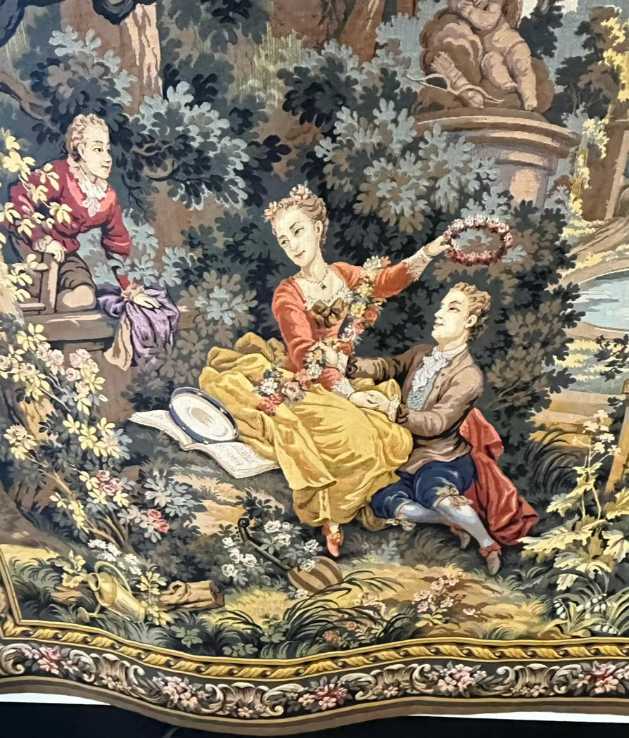 French Tapestry W/ Hardware