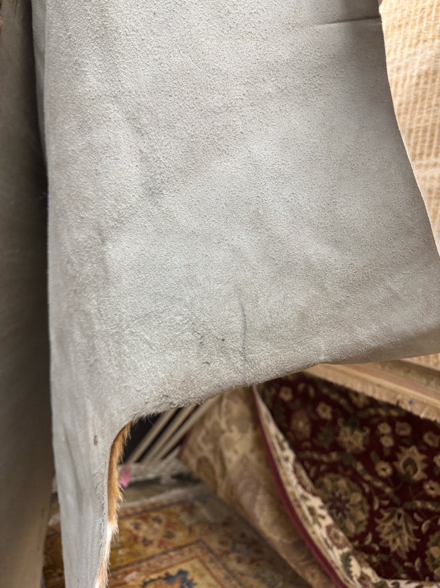 Tan & White Cowhide Area Rug