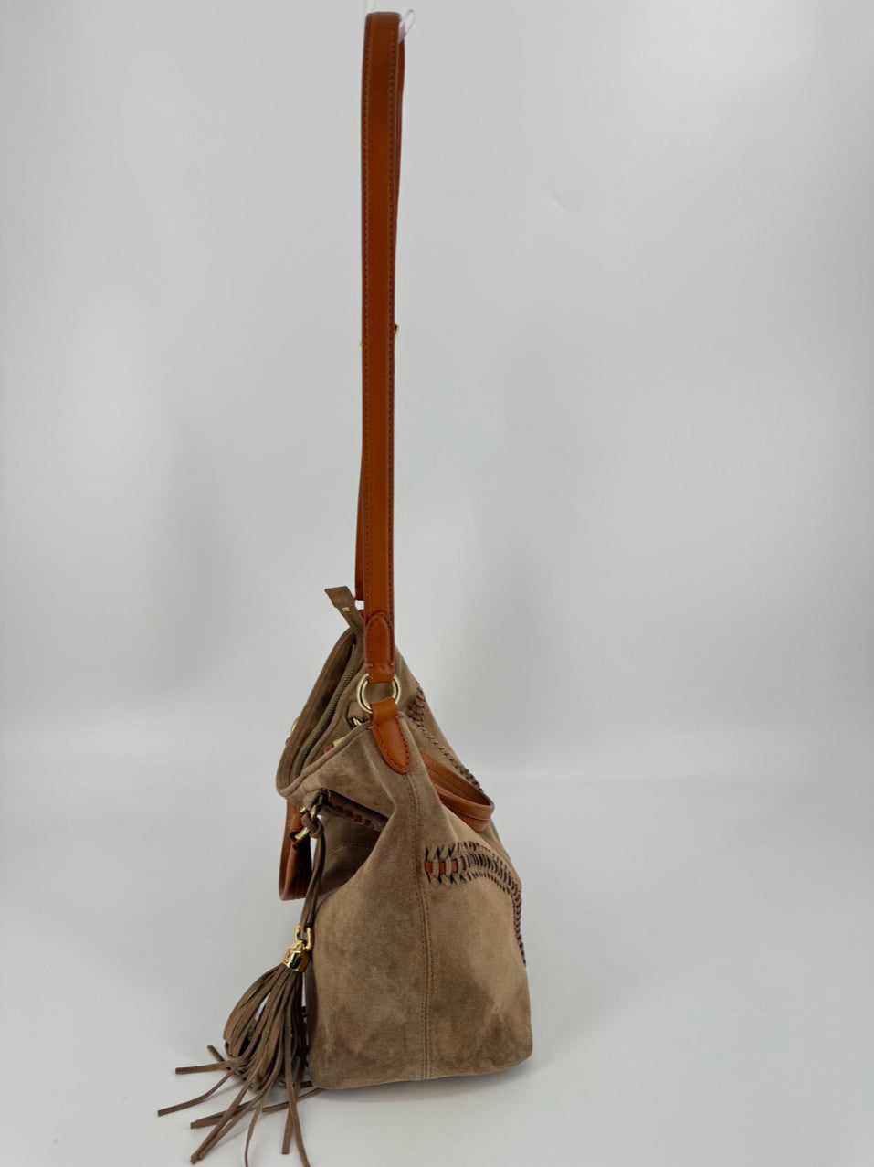 LAUREN RALPH LAUREN Buff Suede Purse