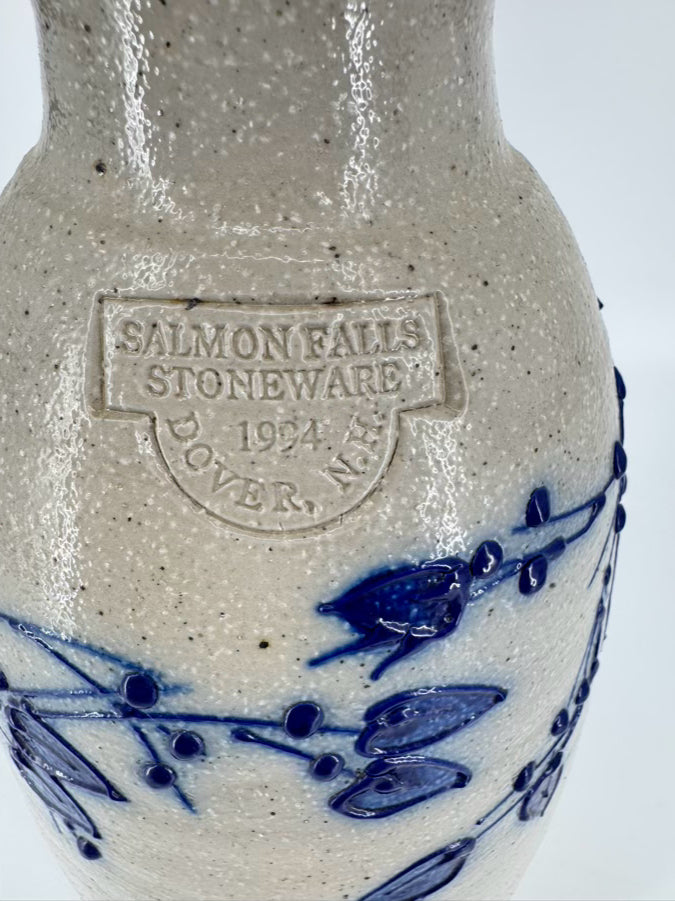 SALMON FALLS Gray & Blue Stoneware Jug