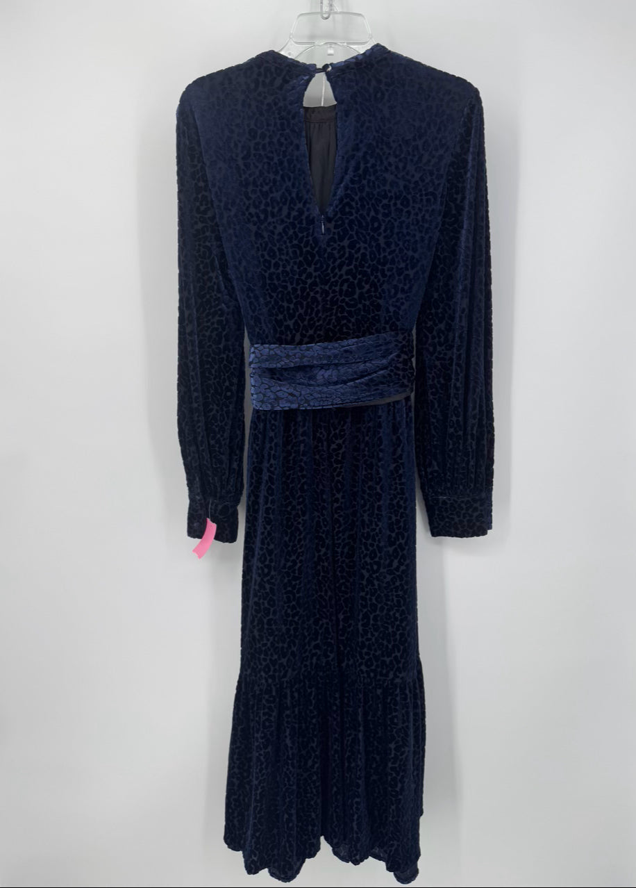 CROSBY BY MOLLIE BURCH Size M Midnight Leopard Print Maxi-Dress NWT