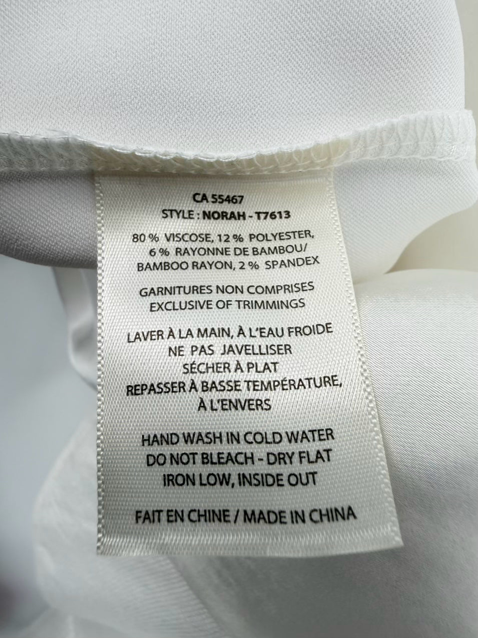 MELISSA NEPTON Size XL Off White Knit Top NWT