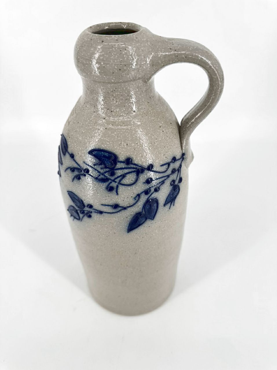 SALMON FALLS Gray & Blue Stoneware Jug