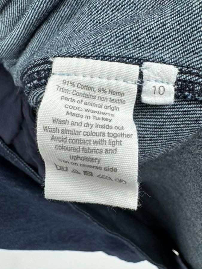 TOAST Size 10 Indigo Denim Skirt