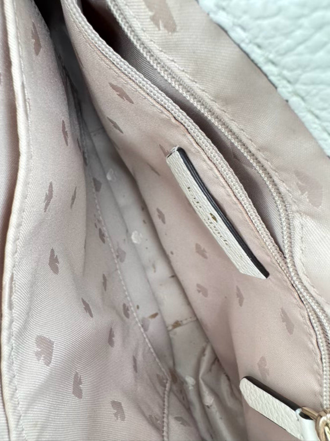 KATE SPADE Cream Leather Crossbody Bag