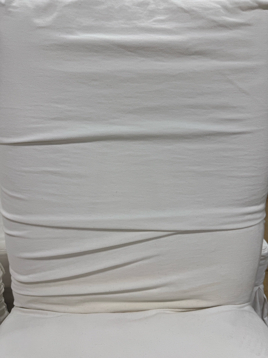 White Slip Cover Set of 4 Chairs