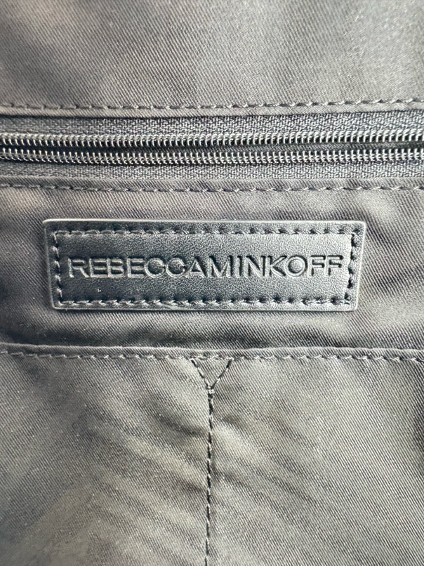 REBECCA MINKOFF Black Leather Backpack