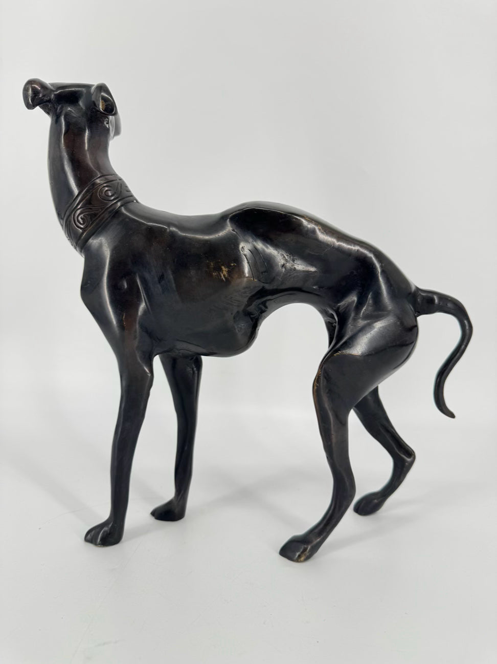 Bronze Greyhound Figure