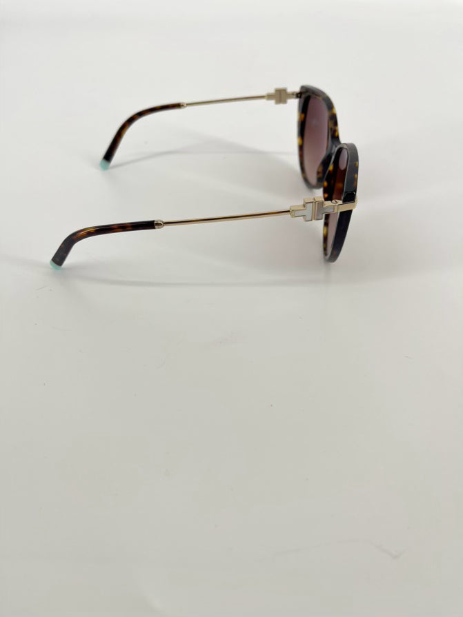 TIFFANY & CO. Tortoise Shell Metal Sunglasses