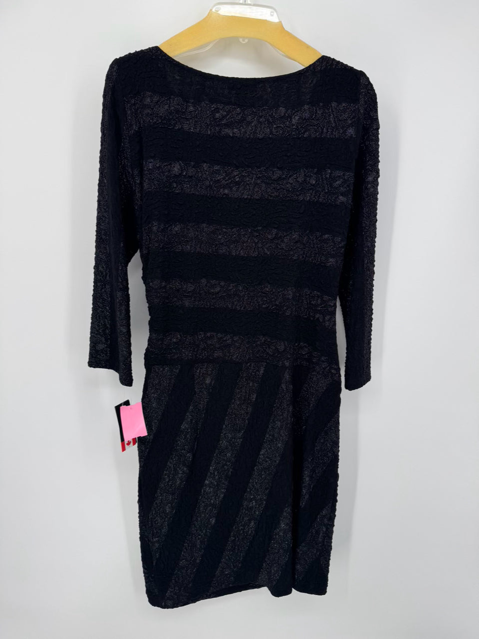 CARTISE Size 12 Black Textured Dress NWT