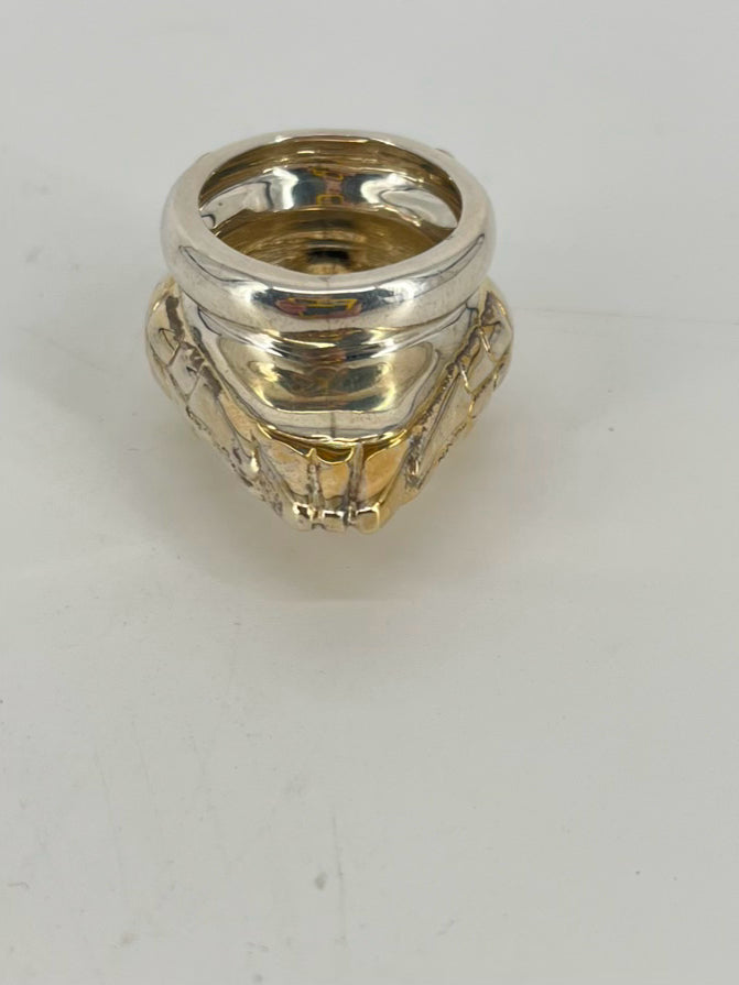 TANE Sterling Silver & Gold Duck Figure