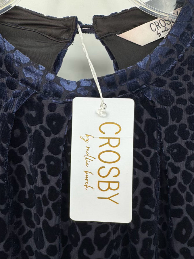 CROSBY BY MOLLIE BURCH Size M Midnight Leopard Print Maxi-Dress NWT