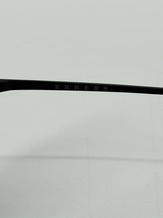 ERKERS Black Metal Unisex Sunglasses