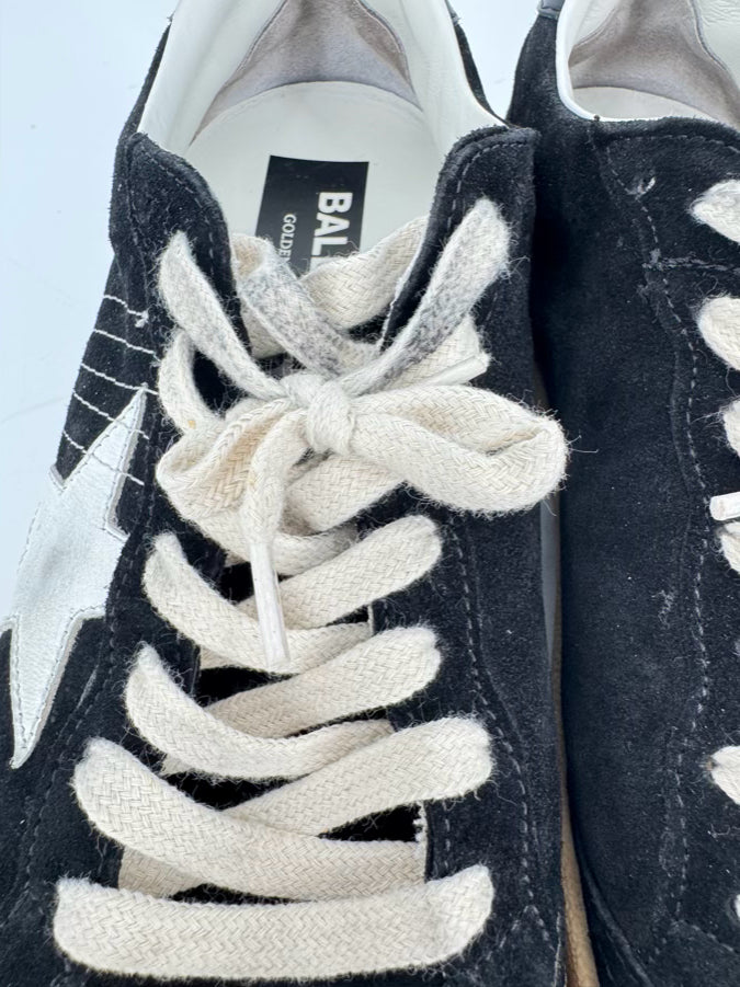 GOLDEN GOOSE X CONVERSE Size 40 Black Suede Sneakers