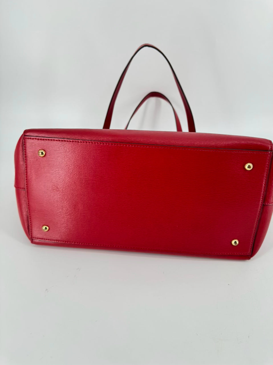 LAUREN RALPH LAUREN Cherry Red Leather Purse