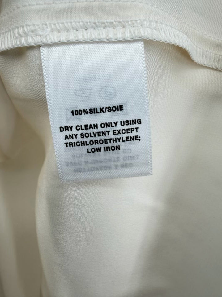 LAFAYETTE 148 Size 6 Champagne Silk Blouse
