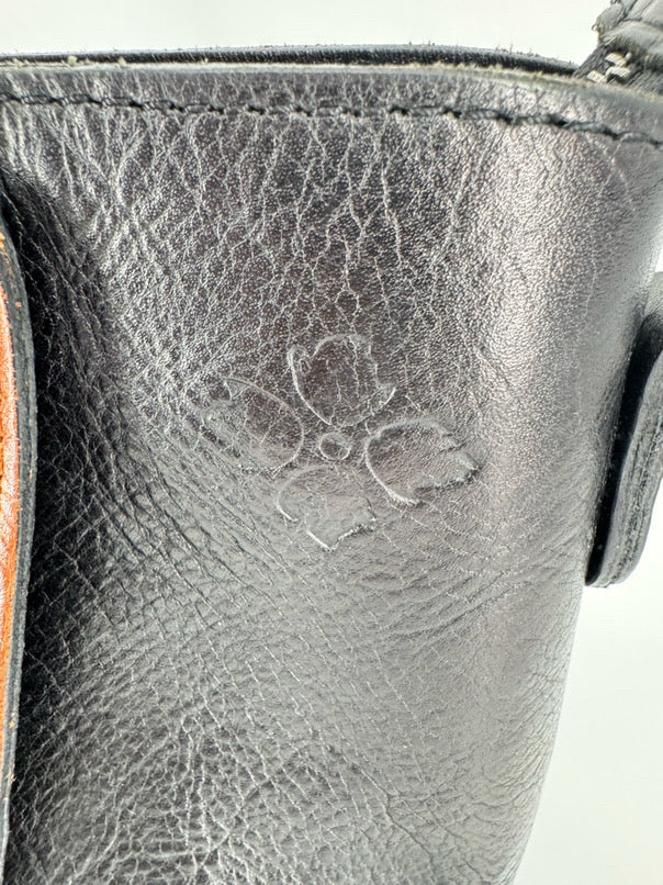 PATRICIA NASH Black & Brown Leather Purse