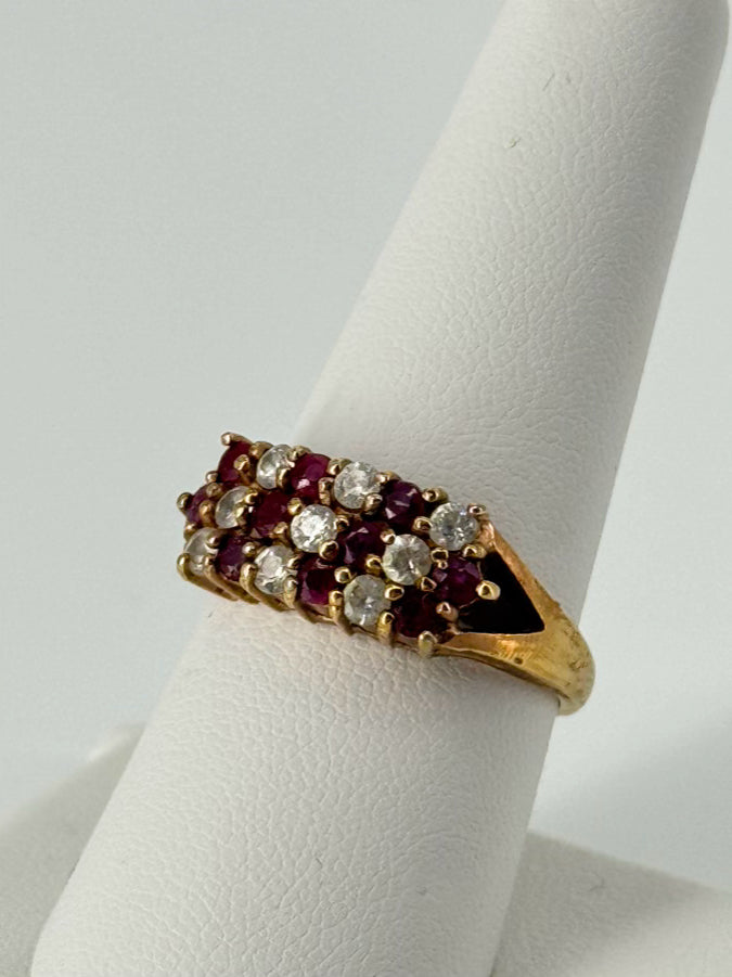 14K Ruby & Diamond Ring