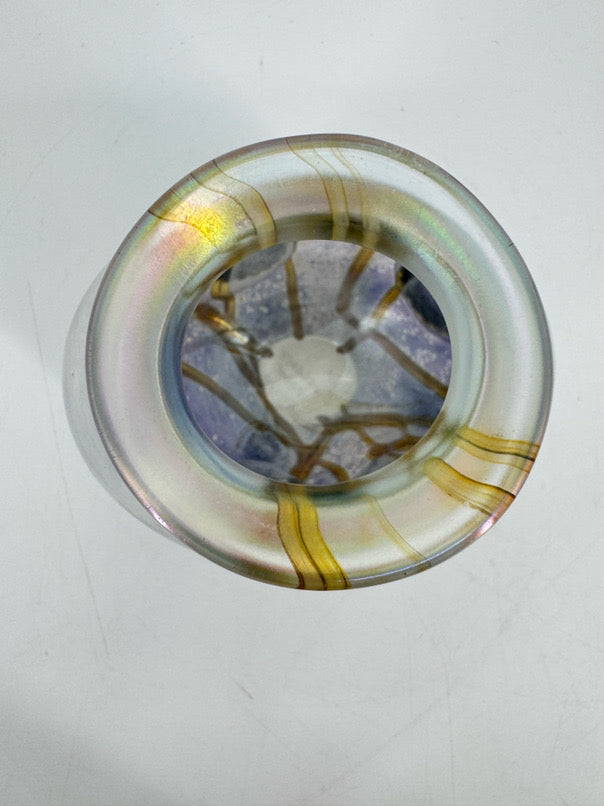 EICKHOLT 2004 Iridescent Glass Vase