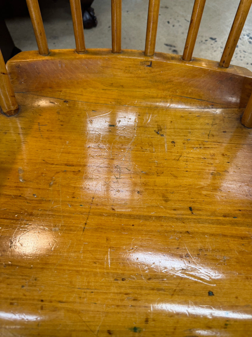 ANTIQUE Blonde Wood Rocking Chair