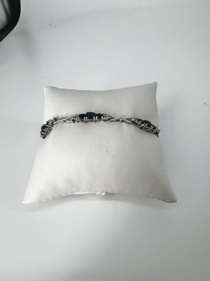 14k Diamond & Sapphire Bracelet