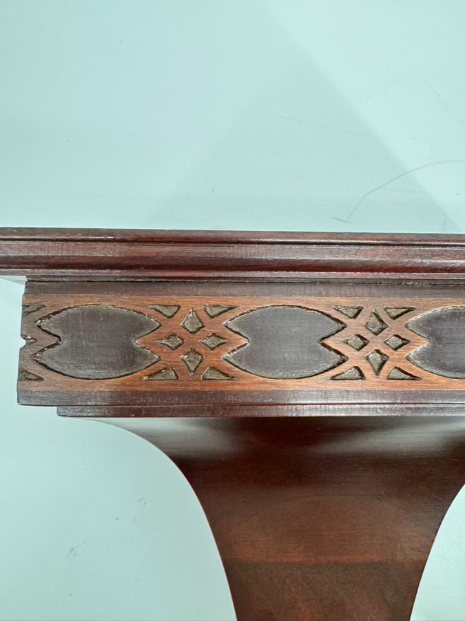 Wood Fretwork Pair of Wall Brackets