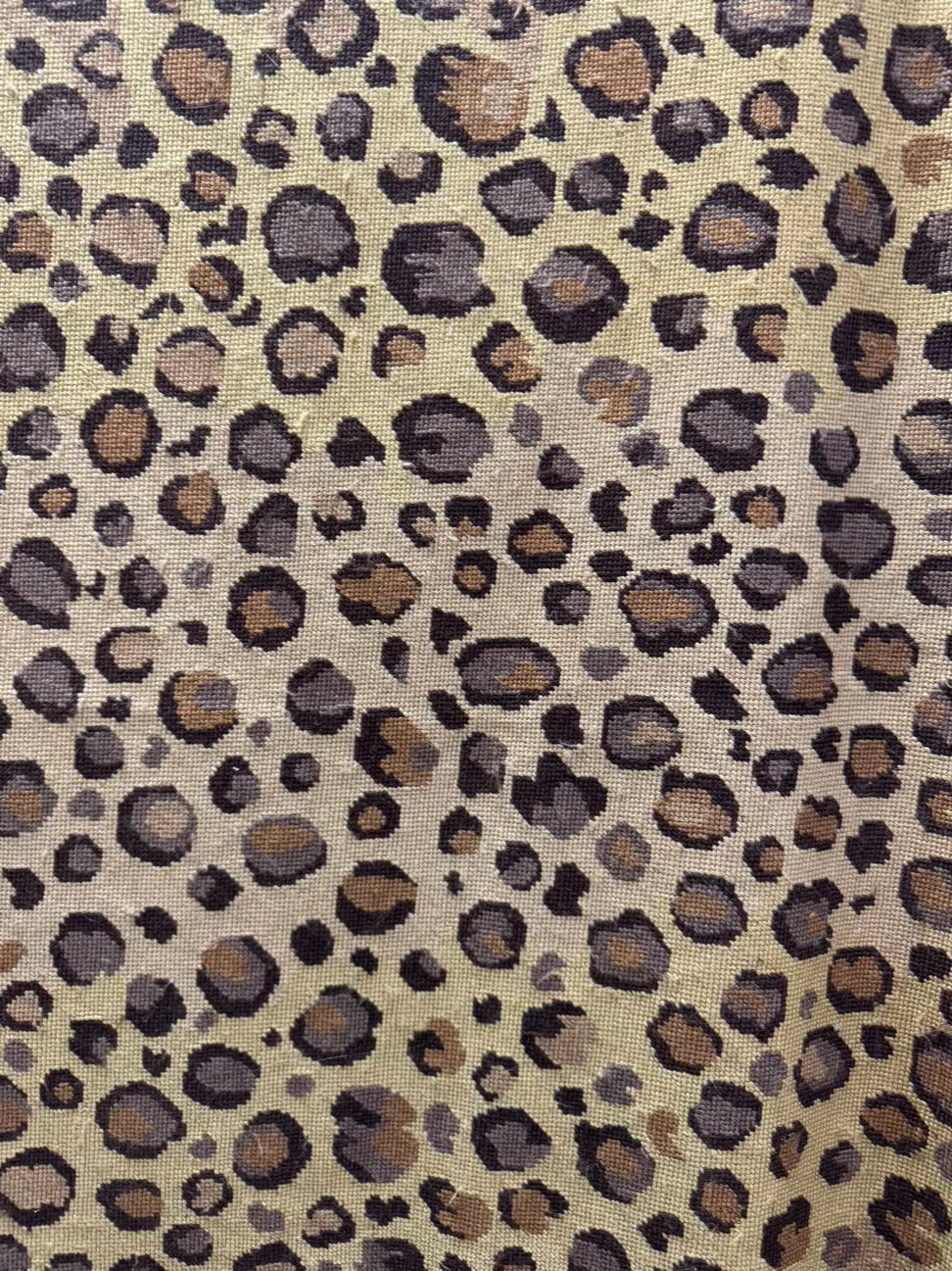 Brown & Gold Leopard Print Area Rug