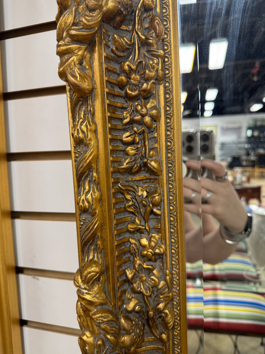 Gold Beveled Ornate Mirror