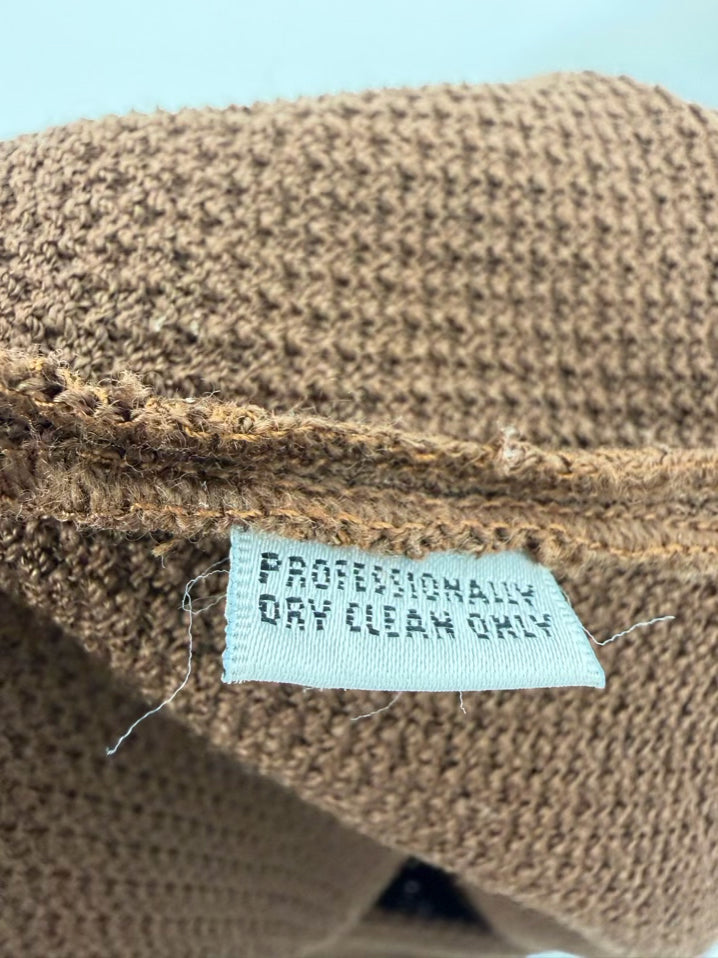 ST JOHN COLLECTION Size 10 Brown Knit Skirt