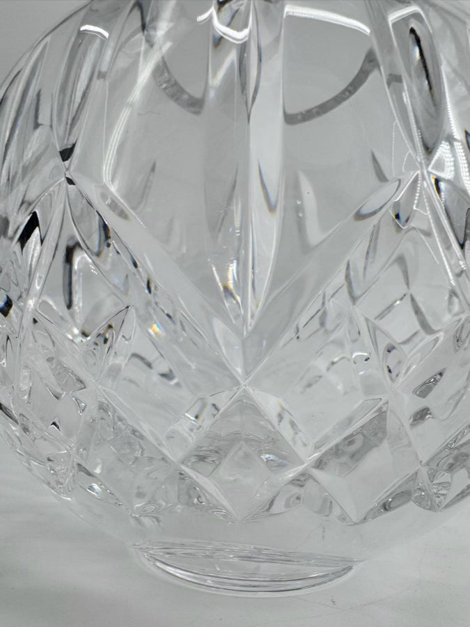 WATERFORD Clear Crystal Rose Bowl Vase
