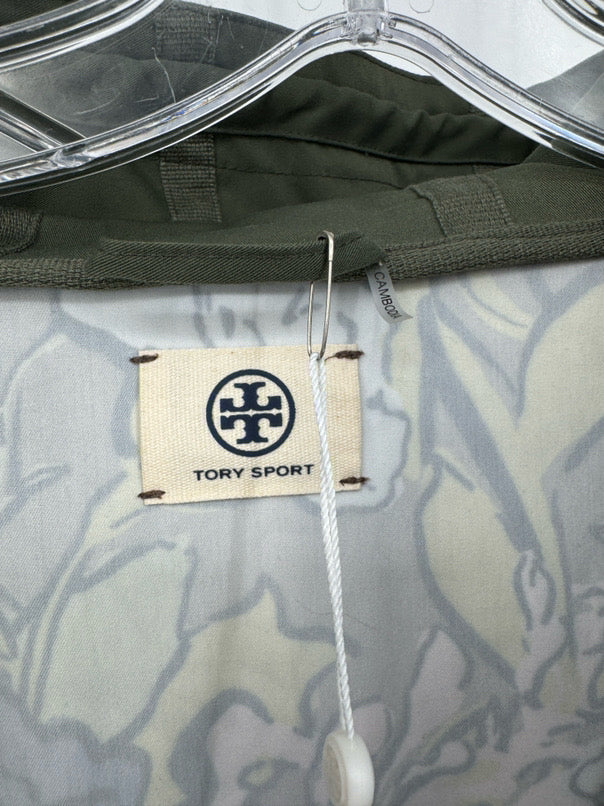 TORY BURCH Size S Multi-Color Floral Half-Zip Rain Jacket NWT