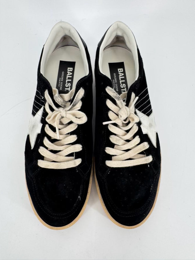 GOLDEN GOOSE X CONVERSE Size 40 Black Suede Sneakers