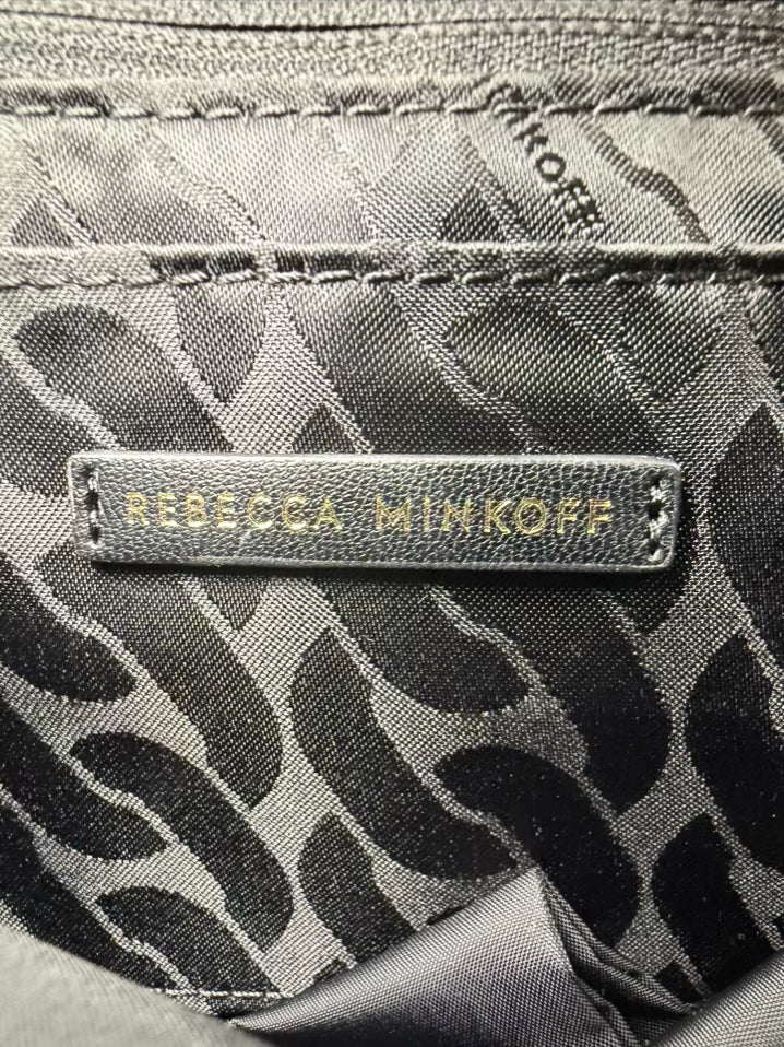 REBECCA MINKOFF Olive Chevron Leather Crossbody Bag