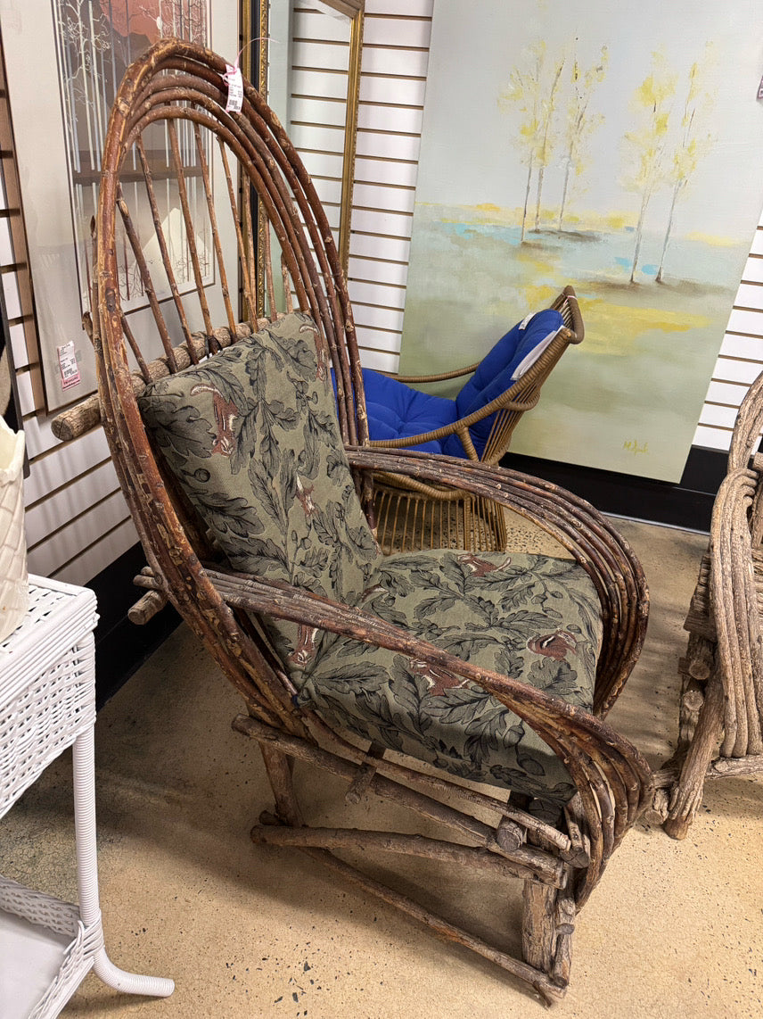 Twig Chair w/ Chipmunk Cushions