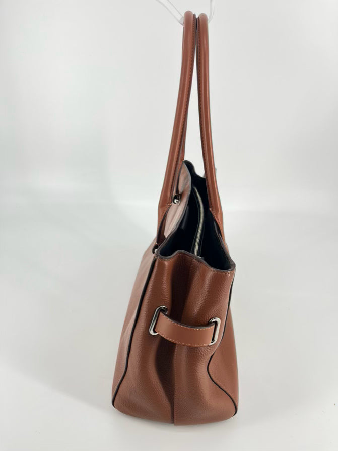 COACH Brown Leather Swagger Tote