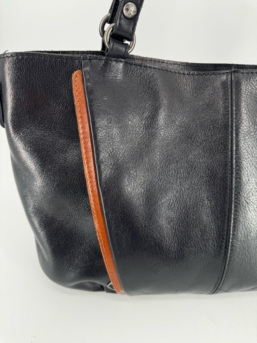 PATRICIA NASH Black & Brown Leather Purse