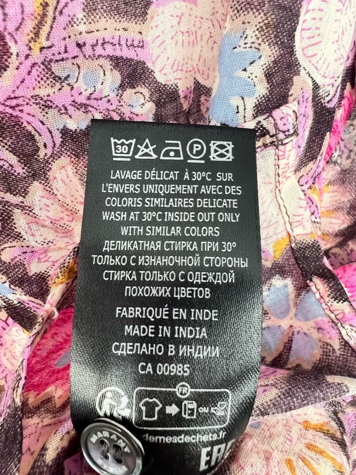 MARANT ETOILE Size 38 Pink Print Floral Blouse