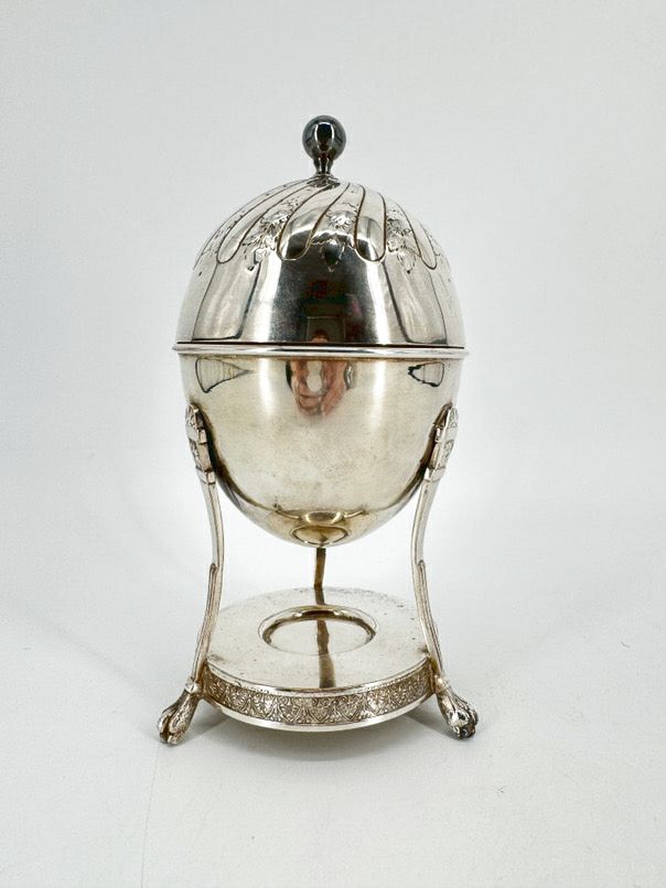 Silver Plate Footed Egg Warmer/Coddler