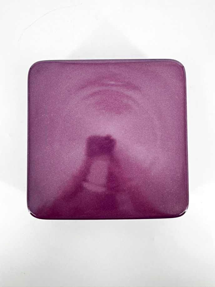 WAECHTERSBACH Plum Ceramic Square Set of 4 Salad Plates