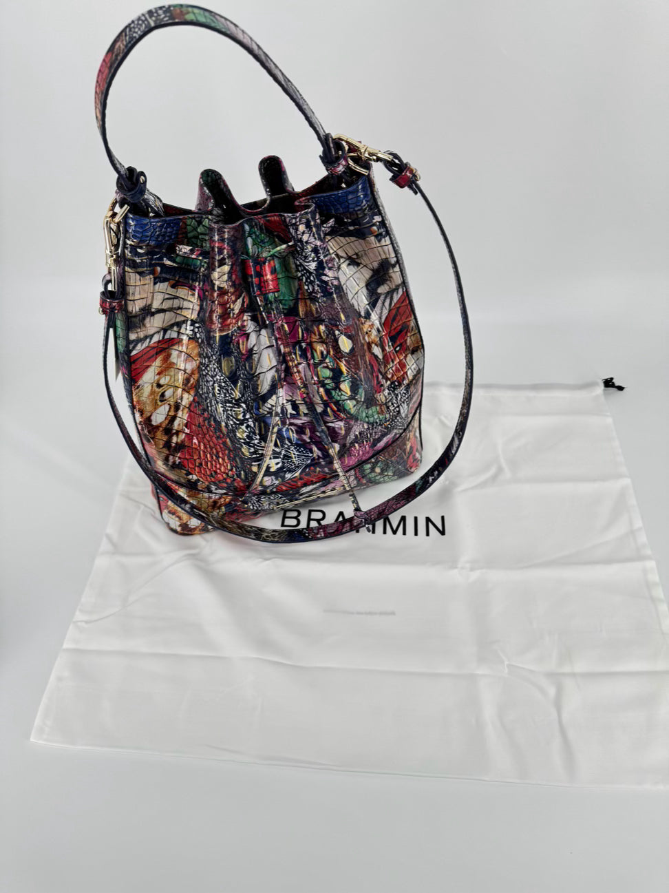 BRAHMIN Multi-Color Leather Marlowe Melbourne Metamorphosis Crossbody Bag NWT
