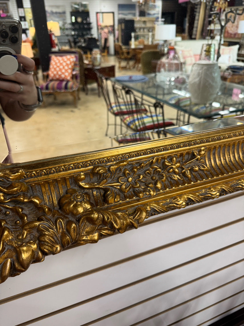 Gold Beveled Ornate Mirror