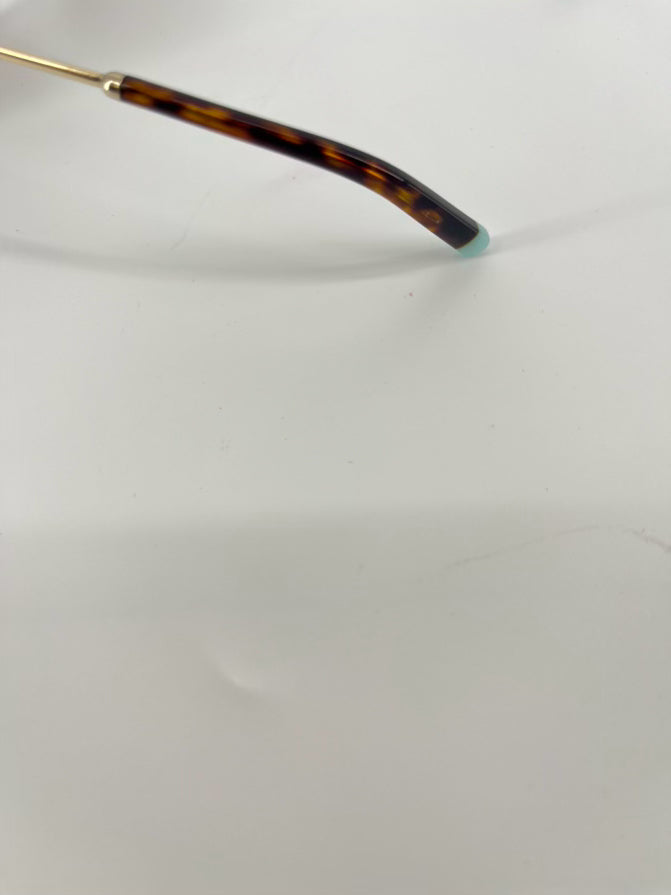 TIFFANY & CO. Tortoise Shell Metal Sunglasses