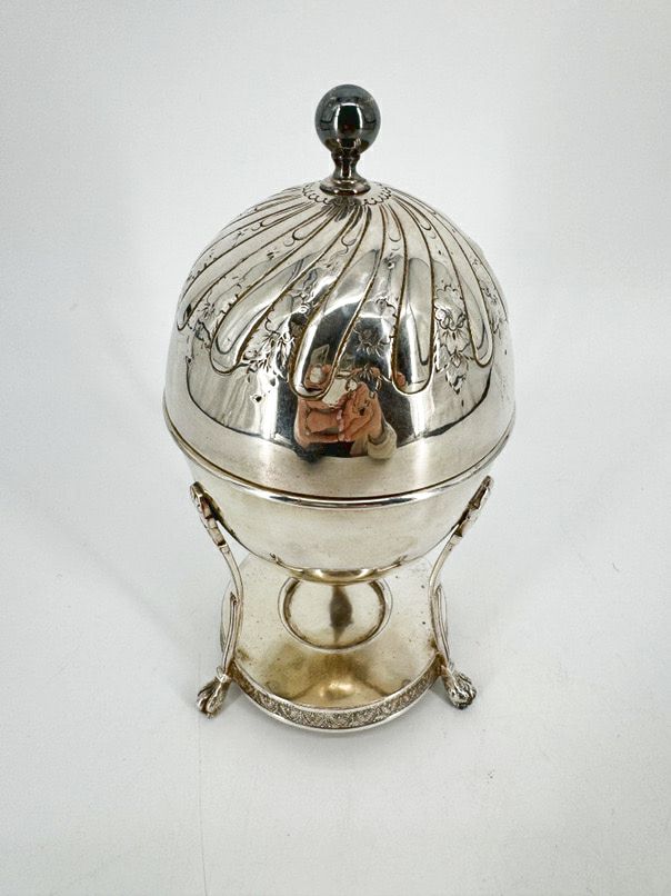 Silver Plate Footed Egg Warmer/Coddler