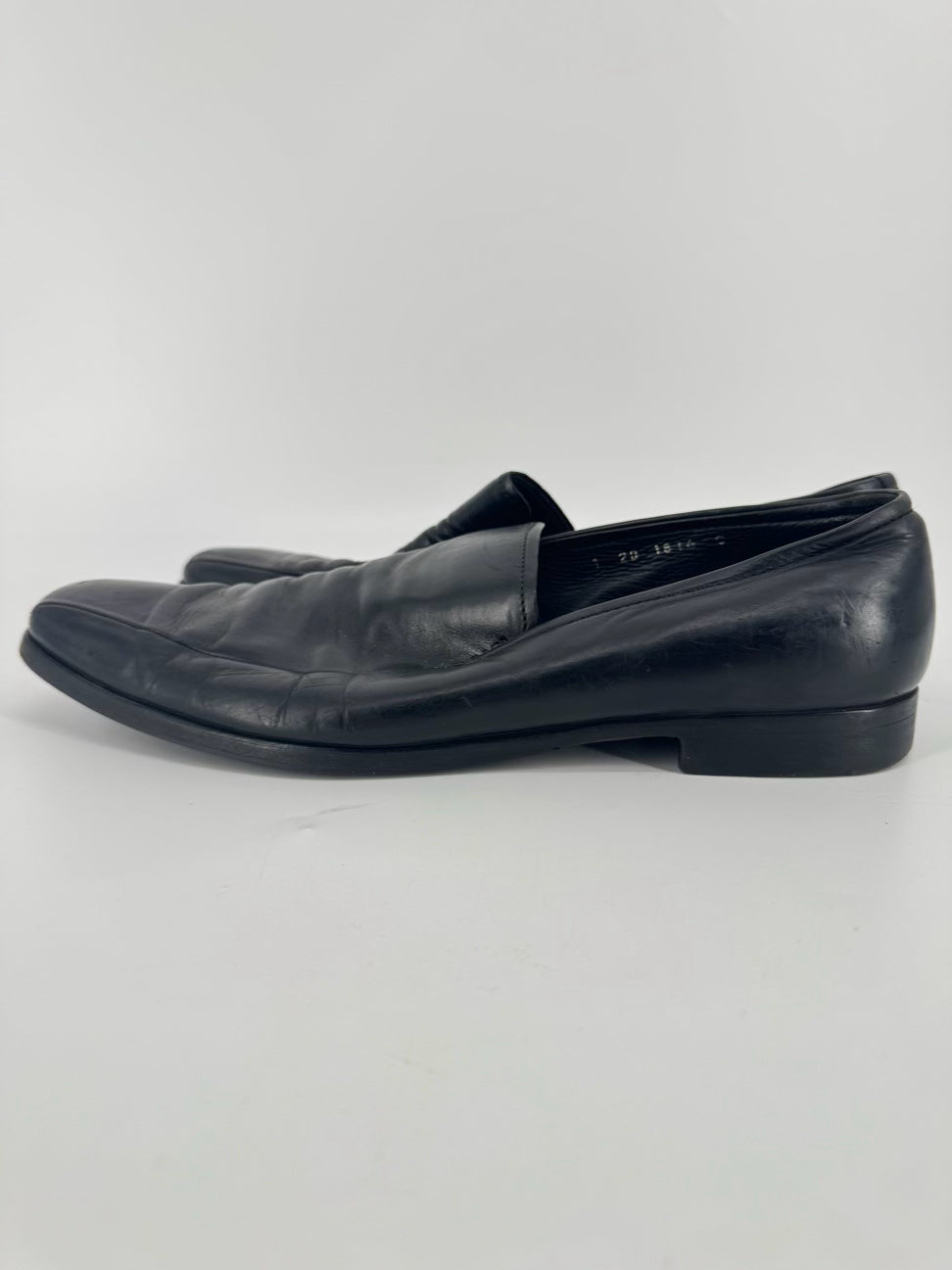 PRADA Size MENS 10 Black Leather Dress Shoes