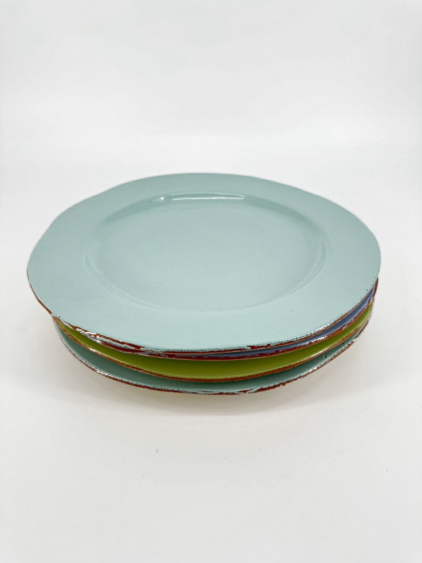 VIETRI Multicolor Set of 4 Pottery Plates