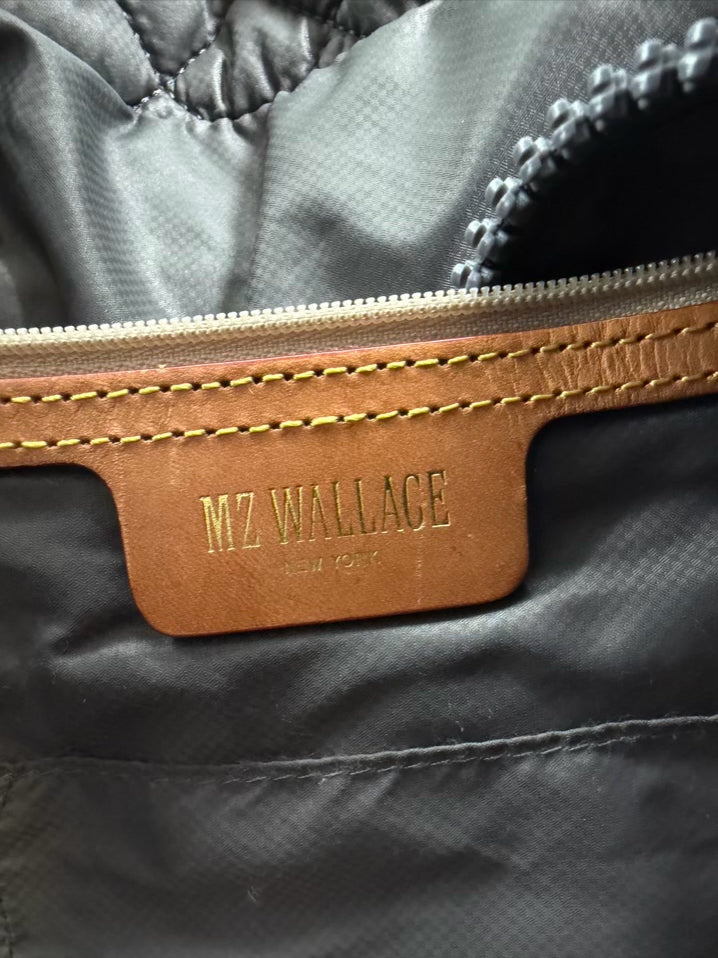 MZ WALLACE Gray Nylon Quilted Tote Bag