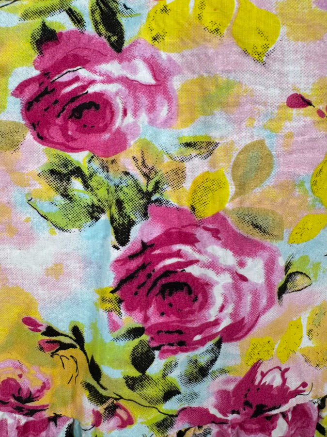 TULIP Size XL Pink & Yellow Floral Dress NWT